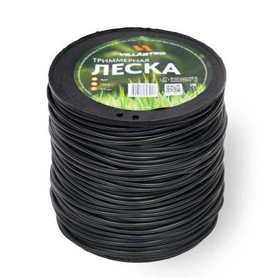 Cтруна триммерная кр. сечения  3,0 мм х 120 м  VILLARTEC