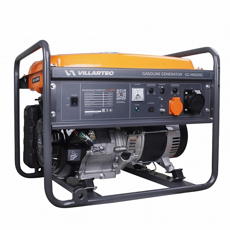 GG M6200C Генератор бензиновый VILLARTEC, Генераторы в Штиль центр