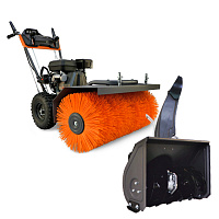 SW7080E Подметальная машина бензиновая VILLARTEC (S7080E+Насадка снег)