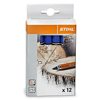 STIHL Мел маркировочный голубой (упаковка 12шт) 00008811500, Маркировочные средства Штиль