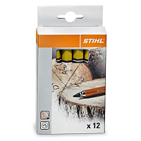 STIHL Мел маркировочный желтый (упаковка 12шт) 00008811503, Маркировочные средства Штиль