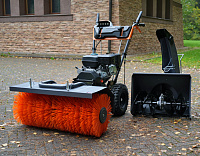 SW7080E Подметальная машина бензиновая VILLARTEC (S7080E+Насадка снег)