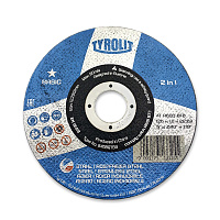 Отрезной армированный круг на бакелитовой связке 125х1.0х22.23, A 60 Q BFB. T-41