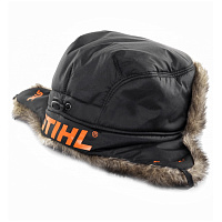 STIHL Шапка с логотипом Stihl (зимняя-ушанка) 70288710120, Кепки и шапки Штиль