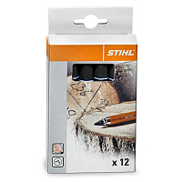 STIHL Мел маркировочный черный (упаковка 12шт) 00008811504, Маркировочные средства Штиль